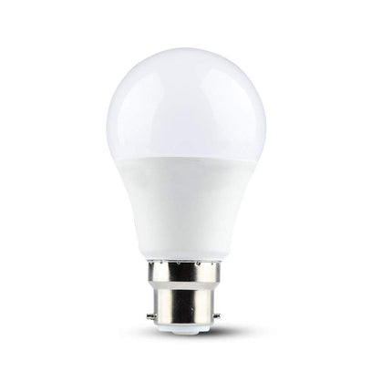 V-TAC B22 LED Light Bulb Bayonet | 11W Equivalent to 75W | Classic Shape Non Dimmable 3000K Warm White | Pack of 12, VT-231