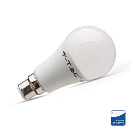 V-TAC B22 LED Light Bulb Bayonet | 11W Equivalent to 75W | Classic Shape Non Dimmable 3000K Warm White | Pack of 12, VT-231