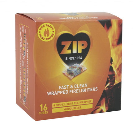 Zip Fast & Clean Wrapped Firelighters