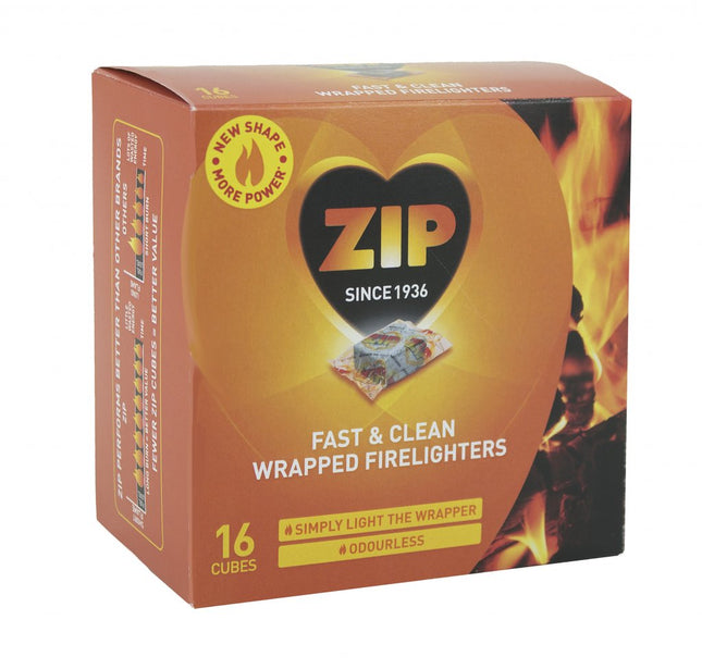 Zip Fast & Clean Wrapped Firelighters