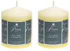 2 x 2 x Ivory Altar Candle 100mm X 80mm 50 Hours Burn Time