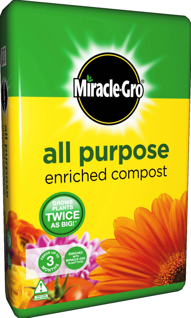 Miracle-Gro All Purpose Enriched Compost 50L **ENRICHED WITH MIRACLE GRO PLANT FOOD**