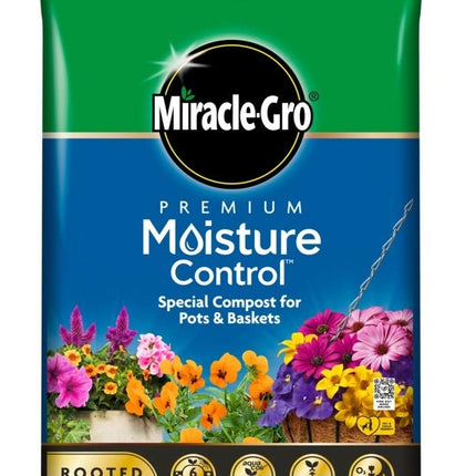 Miracle-Gro Moisture Control Enriched Compost Miracle Gro Pots Baskets 40L
