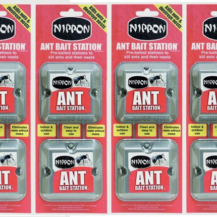 4 X Nippon Nippon Ant Bait Station Twin Pack