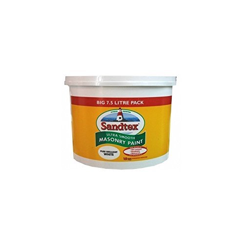 Sandtex Ultra Smooth Masonry Paint - Pure Brilliant White - 7.5 litres by Sandtex