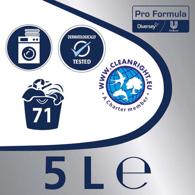 Persil Pro Formula Professional Laundry Detergent Non Bio, Dermatologically Tested, Ideal For Sensitive Skin, Ideal for a Cool Program, 5 Litres