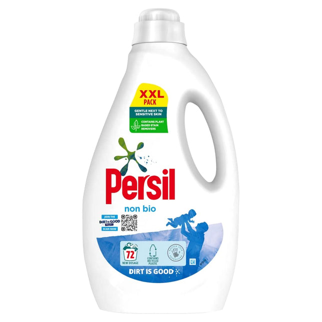 Persil Non Bio Laundry Washing Liquid Detergent 72 Wash 1.944 L