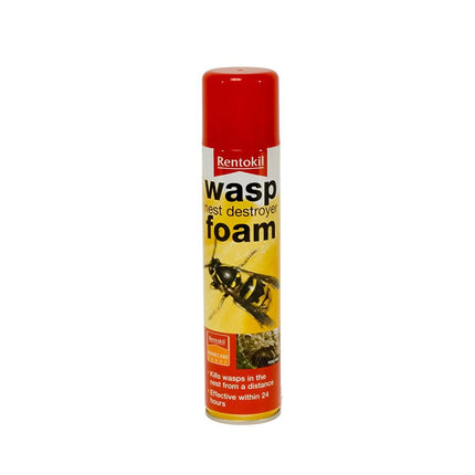 2XRentokil PSW97 Wasp Destroy Foam Aerosol 300ml