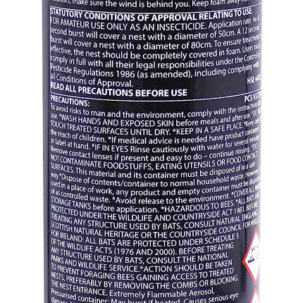 Rentokil PSW97 Wasp Destroy Foam Aerosol 300ml