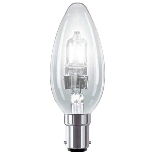 x10 28w = 40W CANDLE B15 SBC Dimmable Halogen Energy Saver 28w = 40w Light Bulbs 220-240v - Eveready S4872