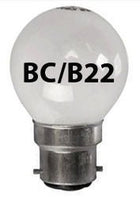 1x Opal Golf Light Bulb 25w / BC Bayonet Cap White Pearl Soft Lamps