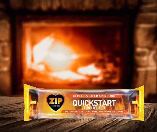 Zip Quickstart Firelighters 150g Just Light The Wrapper Pack of 9