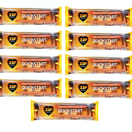 Zip Quickstart Firelighters 150g Just Light The Wrapper Pack of 9