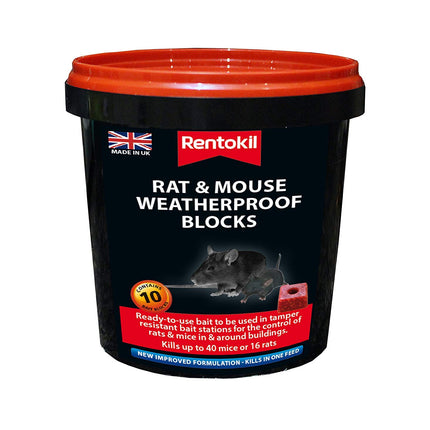 2 x Mouse & Rat Weatherproof Blocks Pack of 10