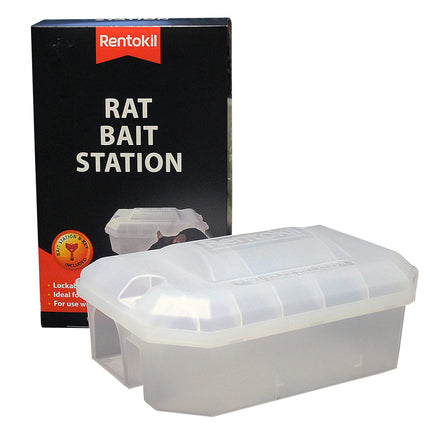 Rentokil FBSR02 Rat Bait Station, Clear, 26.6x17x11.3 cm