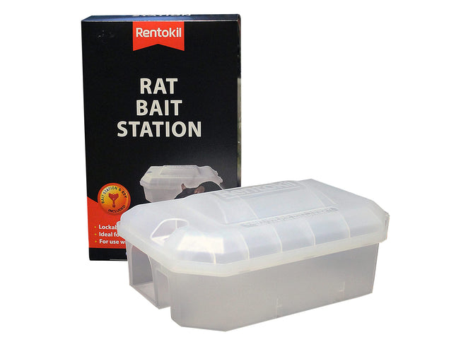Rentokil FBSR02 Rat Bait Station, Clear, 26.6x17x11.3 cm
