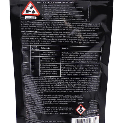 Rentokil Mouse & Rat Killer Pasta Bait Packs - 10x10g Sachet, Black