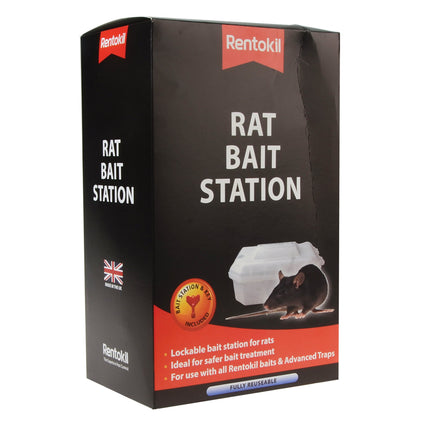 Rentokil FBSR02 Rat Bait Station, Clear, 26.6x17x11.3 cm