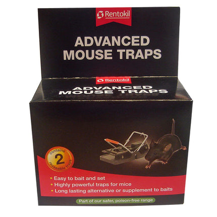 Rentokil RKLFM63 Advanced Mouse Trap, Pack of 2, Blue