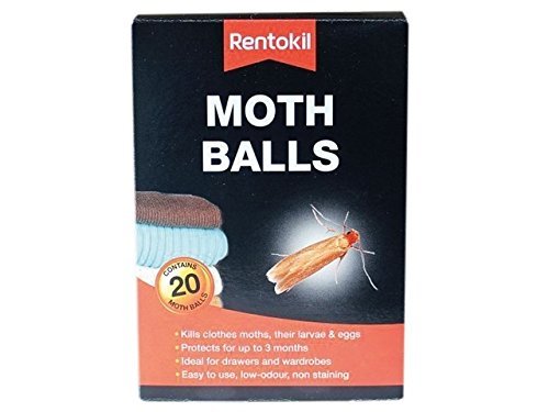 Rentokil 3 X Moth Balls - Clear (Pack of 20)