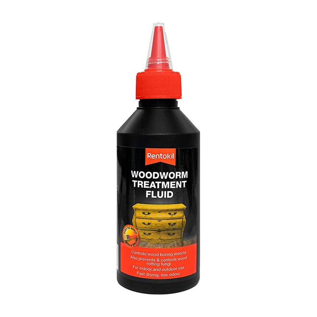 2XPWT50 Woodworm Treatment Fluid, Black, 500 ml