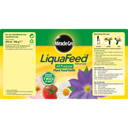 Miracle-Gro Liquafeed All Purpose Plant Food Refill