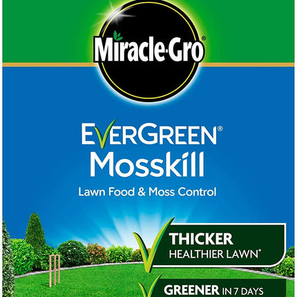 Miracle-Gro 2 x Mosskill Lawn Food and Moss Control, Carton - 80 sq m Coverage, Lawn Food and Moss Control, Fast-Acting, Results in 7 Days, Kill Moss
