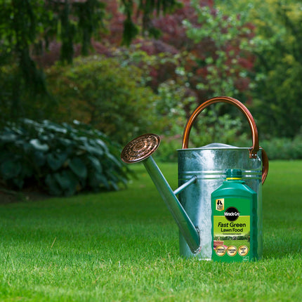 Miracle-Gro Fast Green Lawn Food Concentrated Liquid, 1 litre concentrate, 100 m² coverage