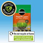 Miracle-Gro THICK'R Lawn Seed, Fertilliser & Soil Improver Fertiliser, Brown
