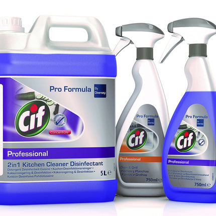 Cif Professional Kitchen Cleaner Disinfectant Liquid 5L