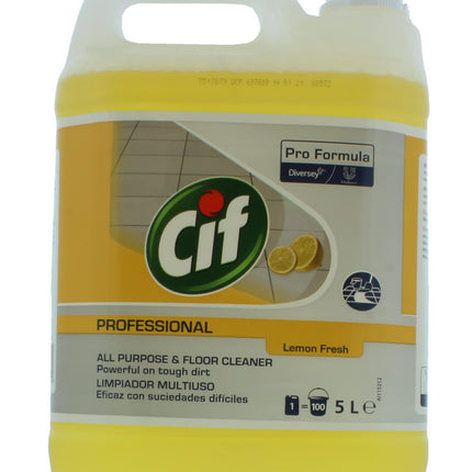 CIF PROFESSIONAL 5L ALL PURPOSE CLEANER LEMON X 2