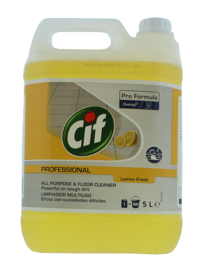 CIF PROFESSIONAL 5L ALL PURPOSE CLEANER LEMON X 2