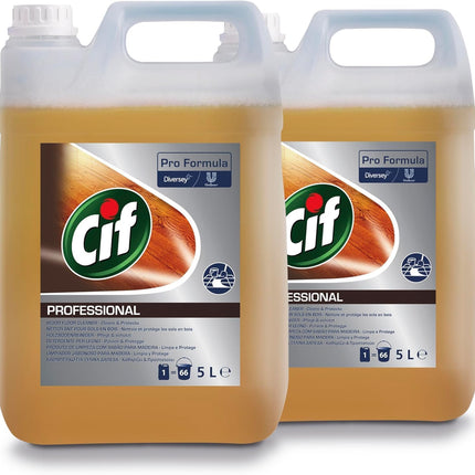 Cif Professional Wood Floor Cleaner, Set 2pcs x 5L
