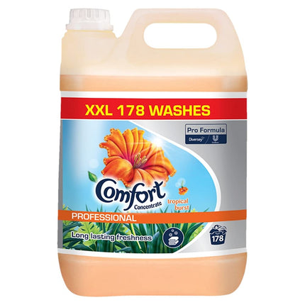 Comfort XXX Concentrated Professional Tropical Burst 178 Washes 5L with Long Lasting Freshness