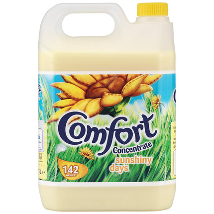 Comfort Fabric Conditioner and Softener Liquid, Sunshiny Days, Extra Clean And Fresh Fragrance For Clothes, Bulk 5 Litre, 142 Washes