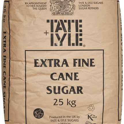 Tate and Lyle Fairtrade Extra Fine Granulated Sugar 25 kg