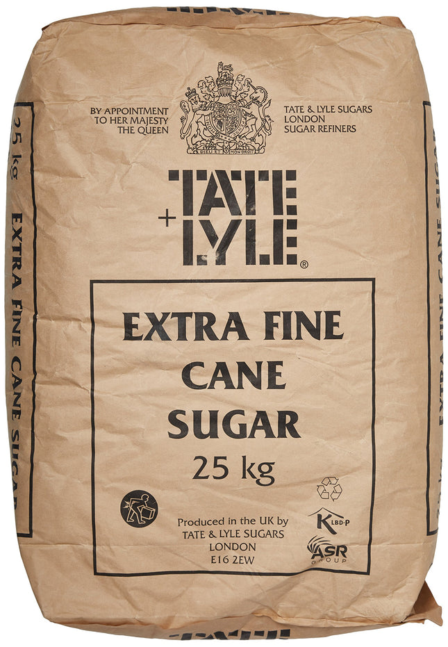 Tate and Lyle Fairtrade Extra Fine Granulated Sugar 25 kg