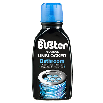 Buster Bathroom Plughole Unblocker, 3 x 300ml