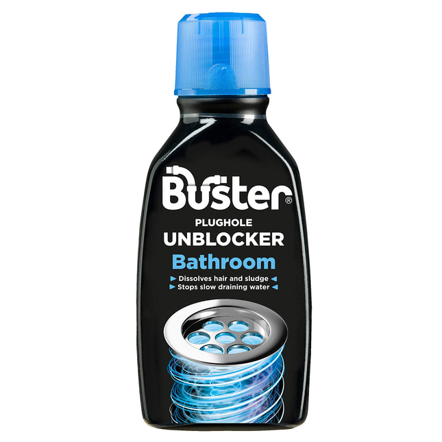 Buster Bathroom Plughole Unblocker, 3 x 300ml