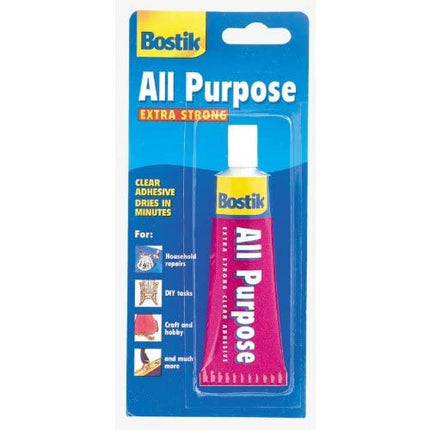 Bostik All Purpose, Ultra Strong, Fast Setting, Clear Glue for Minor Household Repairs, 50ml