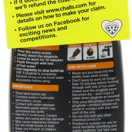 Buster Kitchen Plughole Unblocker 200 g (Pack of 3)