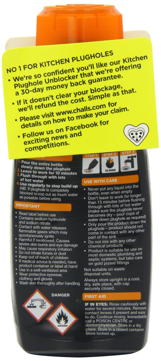 Buster Kitchen Plughole Unblocker 200 g (Pack of 3)