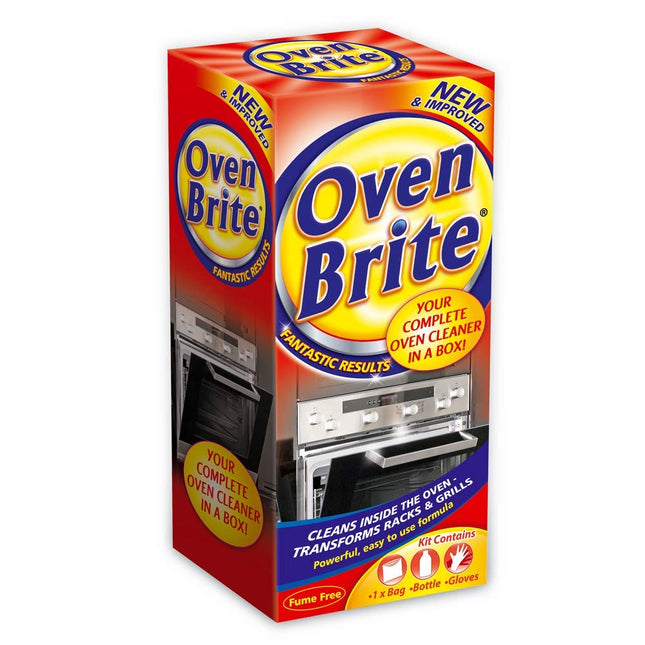 oven brite 2 X 500ML - Bottle Bag & Gloves Included - Complete Oven Cleaner 2-Pack