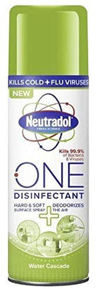 6 Neutradol One Disinfectant Spray Deodorizes 300ml Surface Air Water Cascade