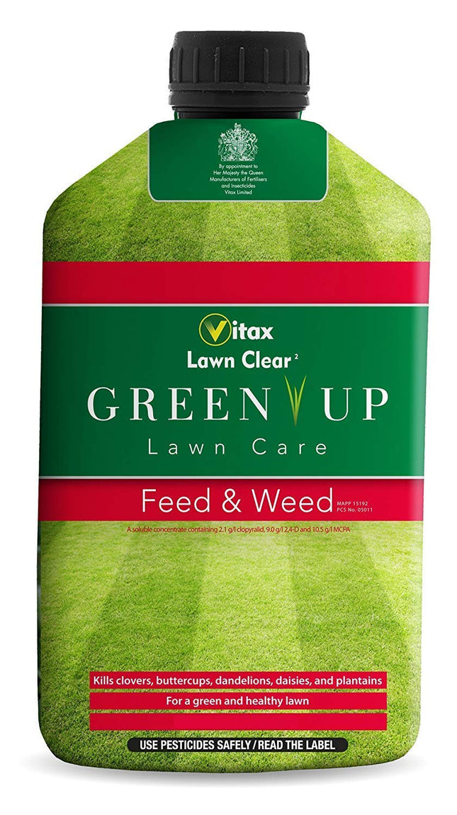 Vitax 5FW500 Green Up Lawn Care Feed & Weed Concentrate 500ML