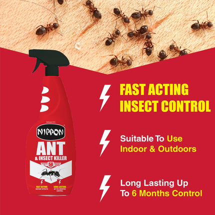 Nippon 750ml Ant and Crawling Insect Killer Trigger Spray
