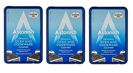 3 X Oven & Cookware Cleaner Cleaning Paste Enamel Ceramic Upvc Metal 150g