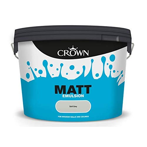 STX_377648 Crown Non Breath Easy Matt Emulsion 10L Soft Grey ()