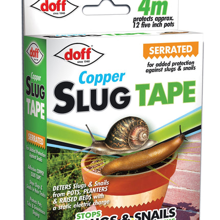 DOFF DOFAM004DS 4M Slug and Snail Adhesive Copper Tape - Multi-Colour