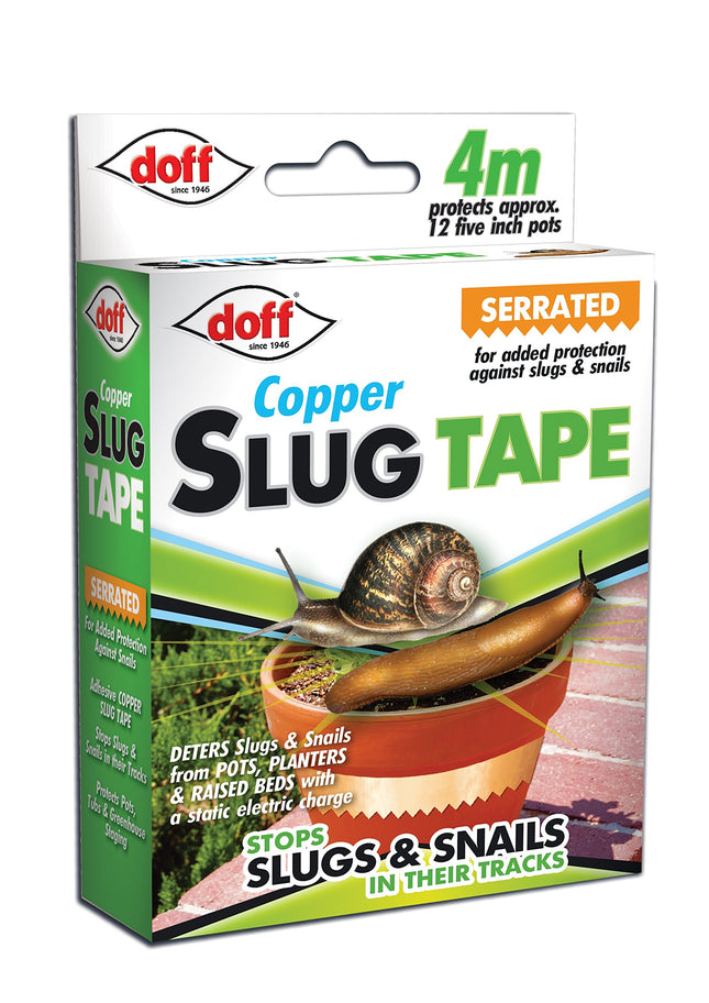 DOFF DOFAM004DS 4M Slug and Snail Adhesive Copper Tape - Multi-Colour